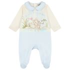 Baby Boys Ivory & Blue Leopard Babygrow Gift Set, 1, hi-res