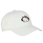 Girls White Hello Kitty Cap, 1, hi-res