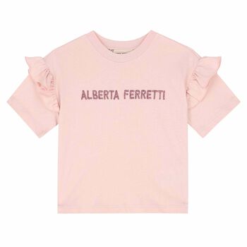 Girls Pink Logo T-Shirt