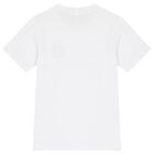 Boys White Logo T-Shirt, 1, hi-res