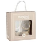 Baby Girls Gold Leather Pre Walker Shoes, 1, hi-res