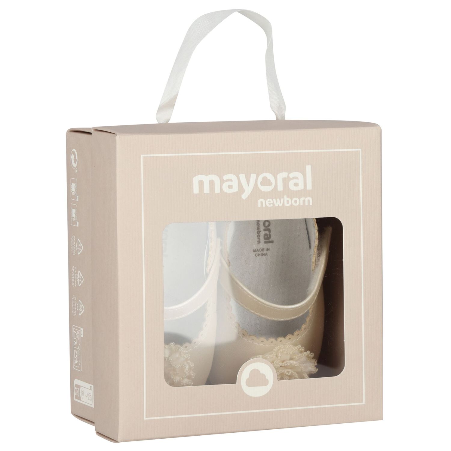 Baby Girls Gold Leather Pre Walker Shoes, 1, hi-res