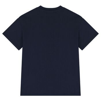 Navy Blue Teddy Bear Logo T-Shirt