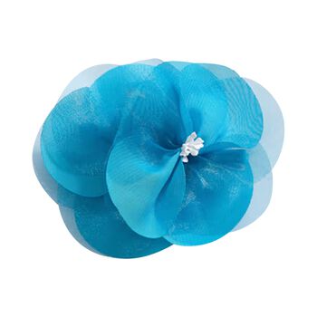 Girls Blue Flower Hairclip