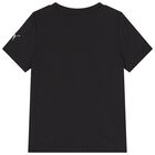 Boys Black Logo T-Shirt, 1, hi-res