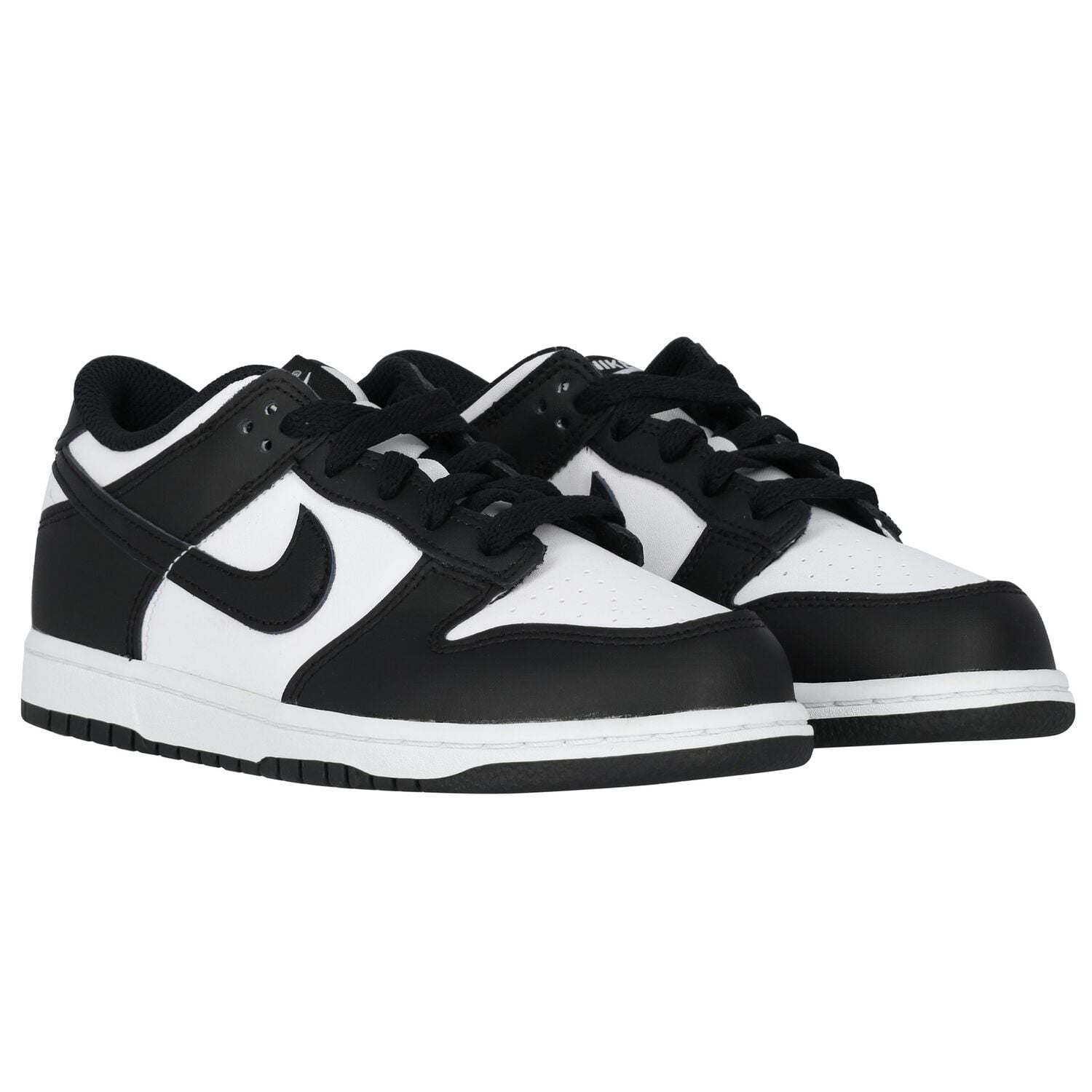 White & Black Retro Dunk Low Trainers, 1, hi-res