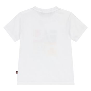 Younger Boys White Logo T-Shirt