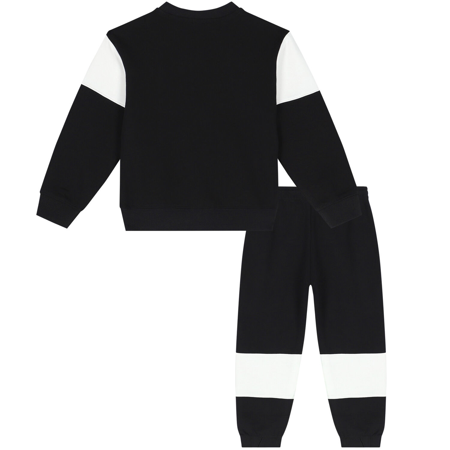 Boys Black Logo Tracksuit, 1, hi-res