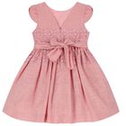 Girls Pink Lace Dress, 2, hi-res