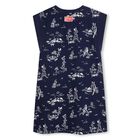 Girls Navy Blue Logo Dress, 1, hi-res