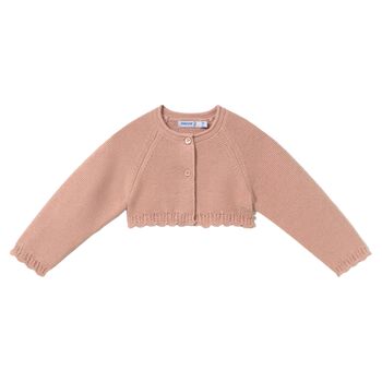 Younger Girls Pink Knitted Cardigan