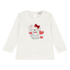 Younger Girls White & Red Leggings Set, 1, hi-res