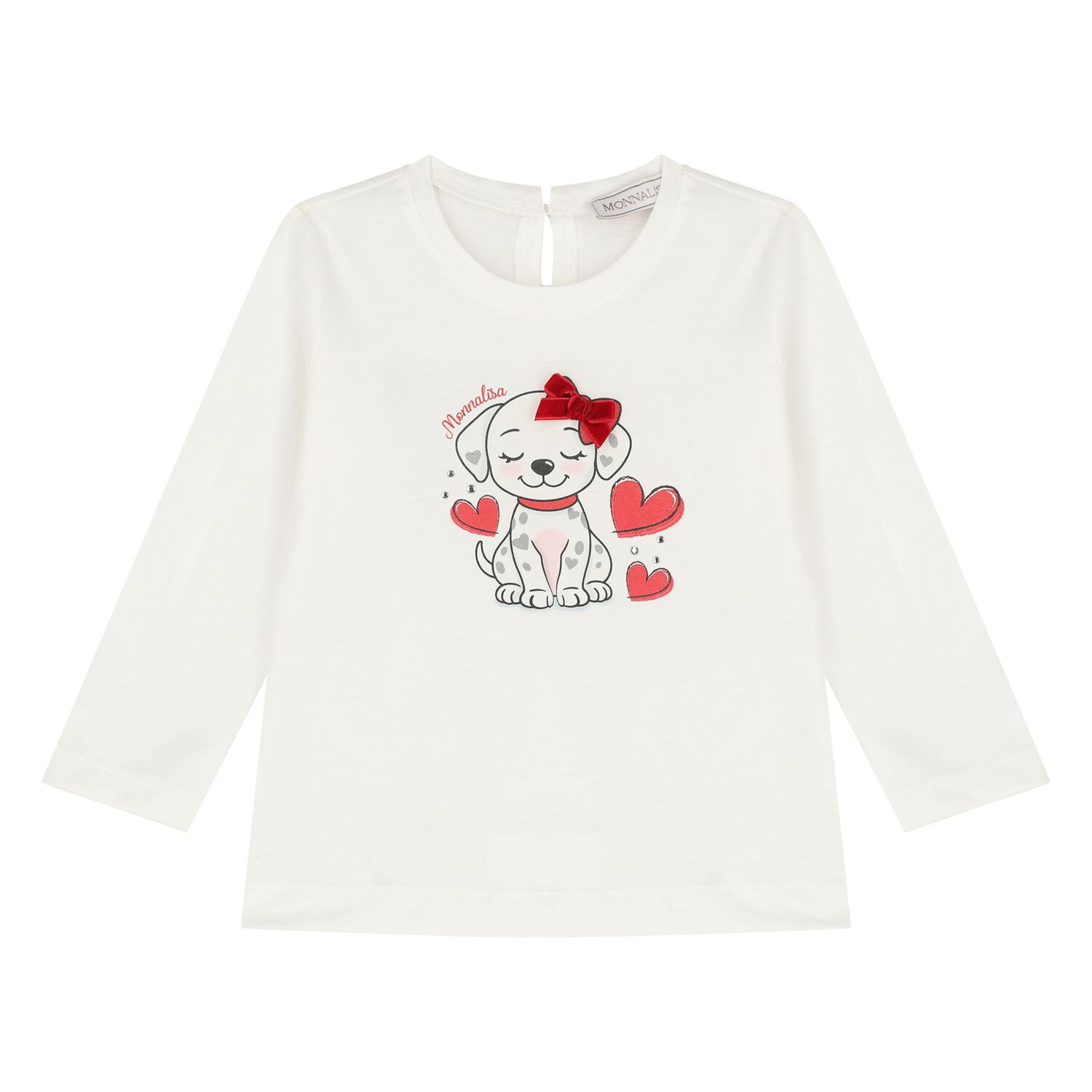 Younger Girls White & Red Leggings Set, 1, hi-res