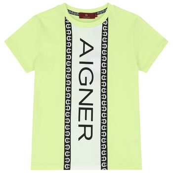 Boys Green Logo T-Shirt