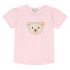 Girls Pink Teddy T-Shirt, 2, hi-res