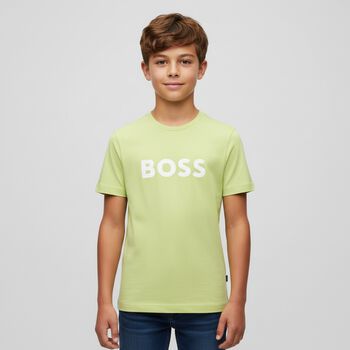Boys Green Logo T-Shirt