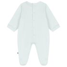 Baby Boys Blue & Gold Logo Babygrow, 2, hi-res