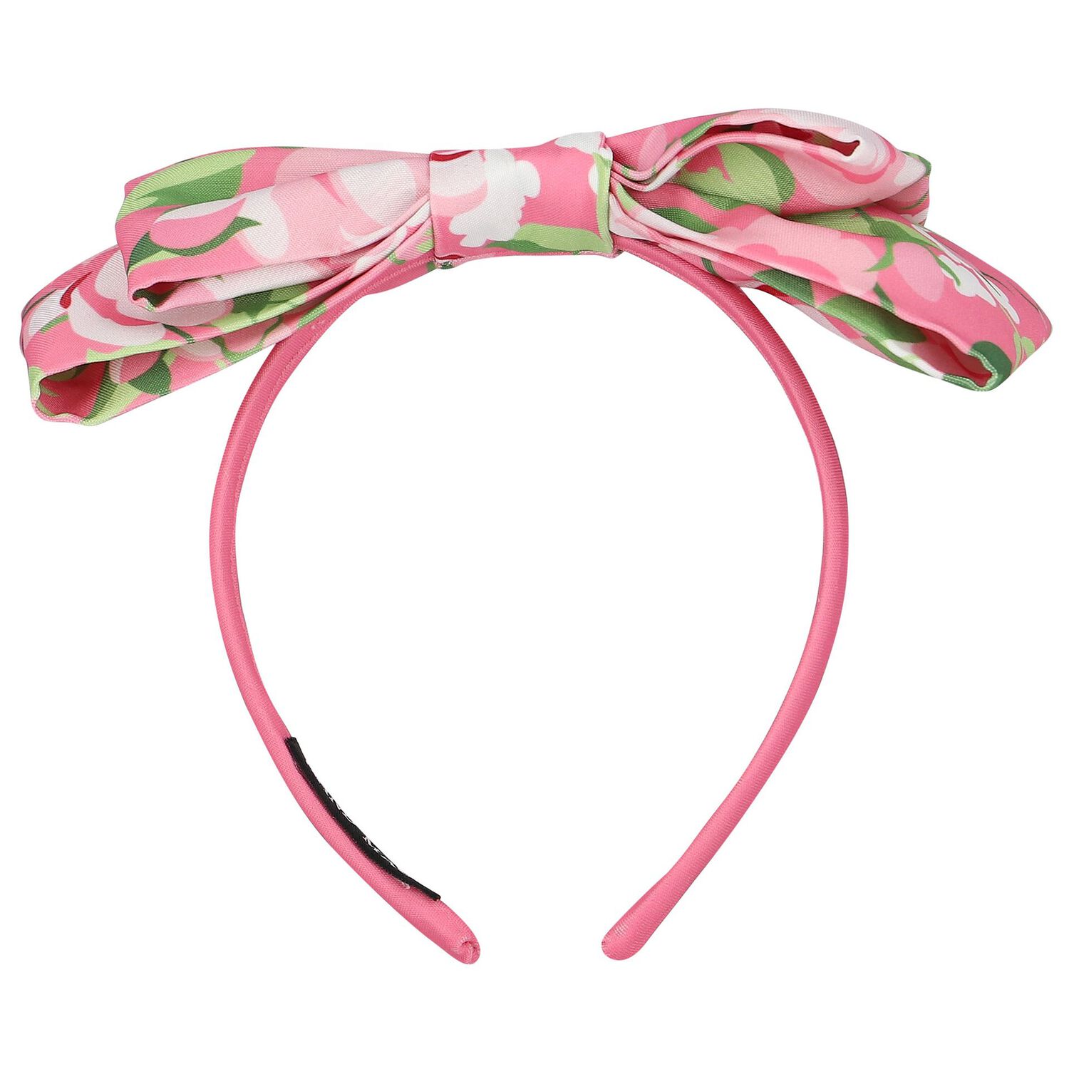Girls Pink Floral Headband, 2, hi-res