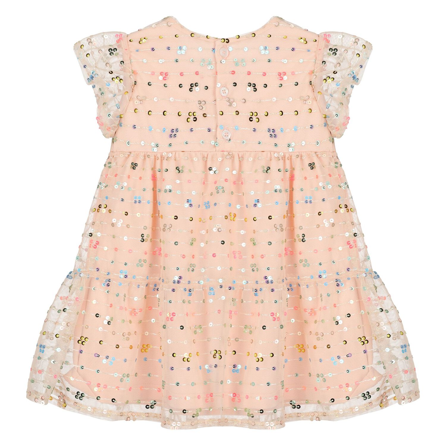 Younger Girls Pink Dress, 2, hi-res