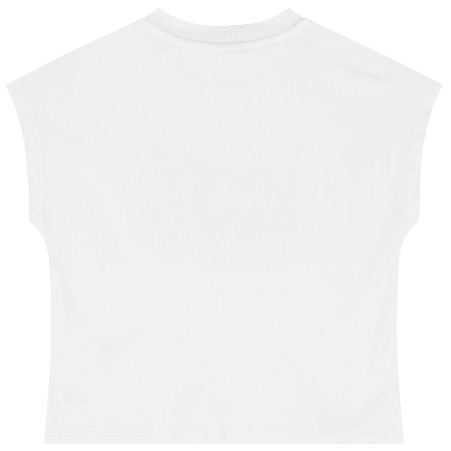 Girls White & Silver Logo T-Shirt, 2, hi-res