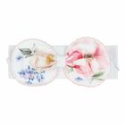 Baby Girls White Bow Floral Headband, 1, hi-res