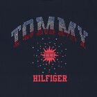 Girls Navy Blue Rhinestone Logo T-Shirt, 1, hi-res