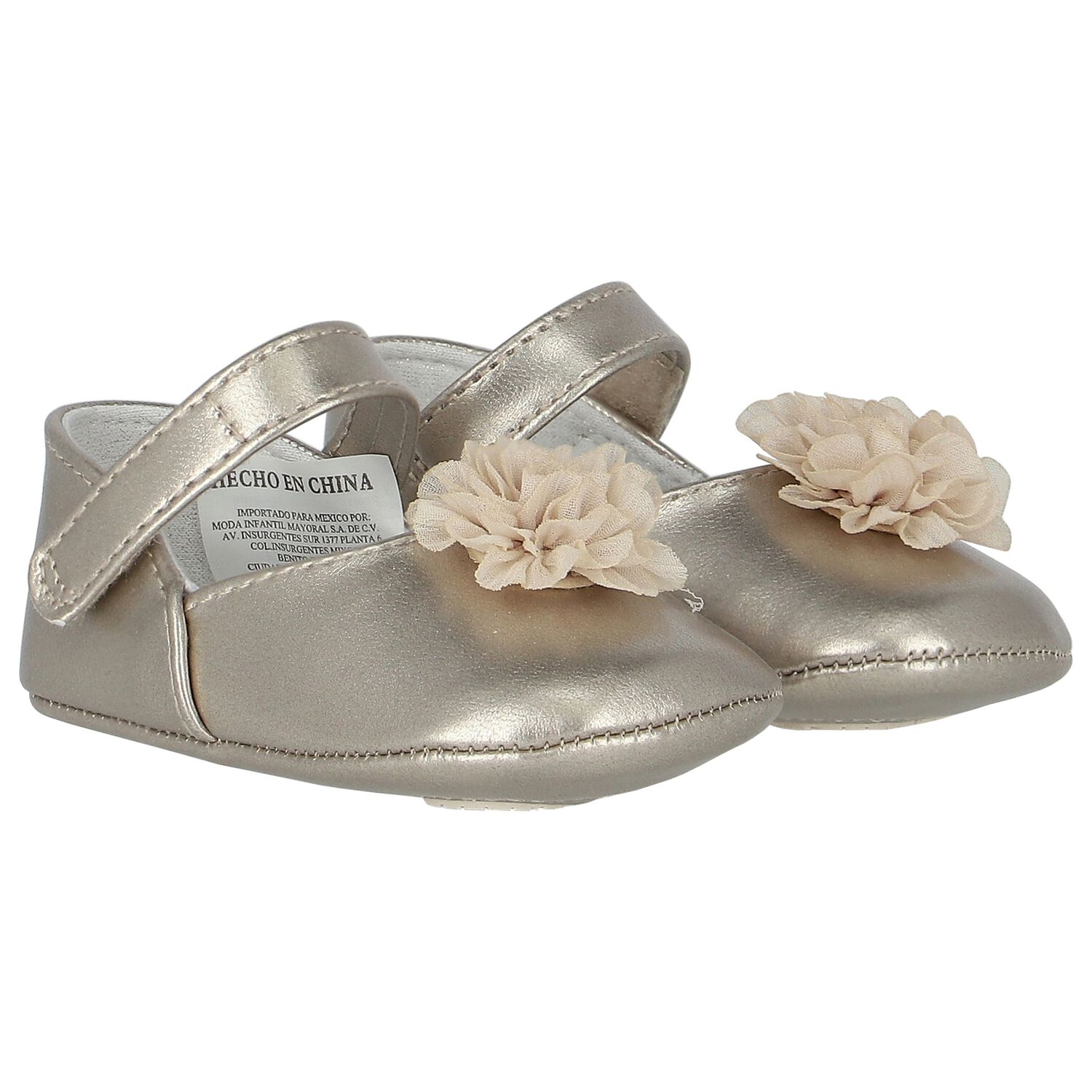 Baby Girls Metallic Pre Walker Shoes, 2, hi-res image number null