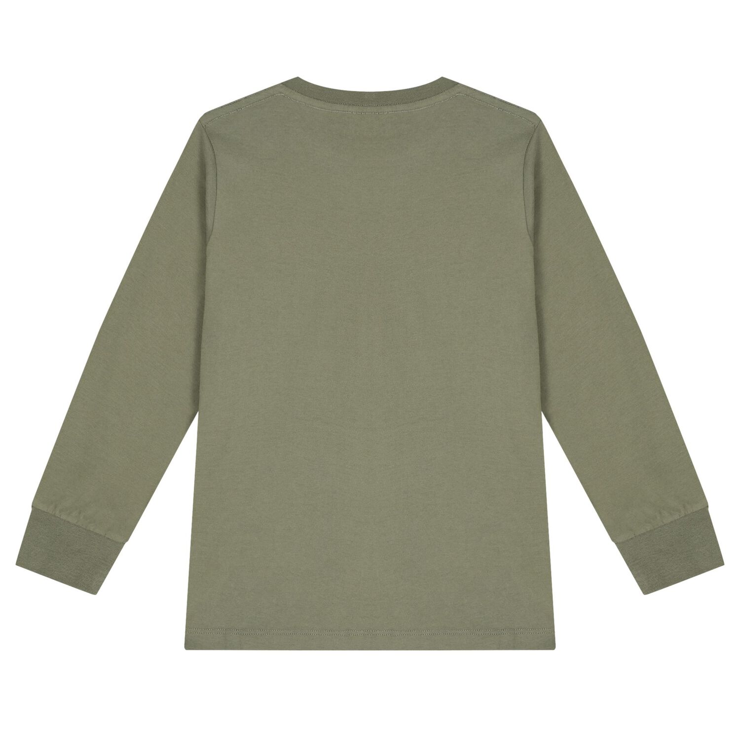 Boys Khaki Logo Long Sleeve Top, 2, hi-res
