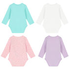 Baby Girls Logo Bodysuits ( 4-Pack ), 1, hi-res
