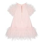 Baby Girls Pink Ruffled Tulle Dress Set, 1, hi-res