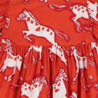 Girls Red Horse Dress, 1, hi-res