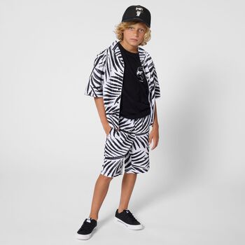 Boys Black Ikonik Karl Cap
