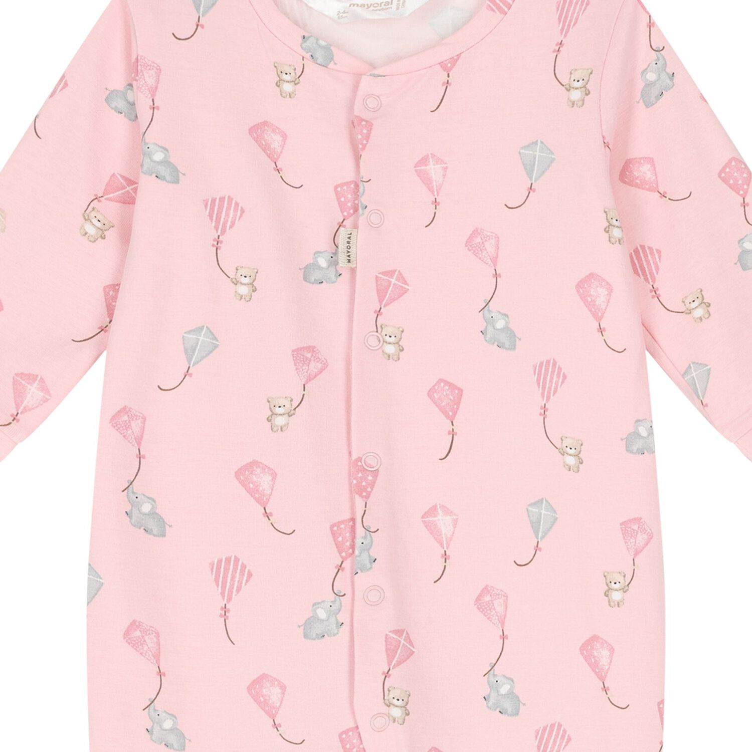 Baby Girls Pink Kite Babygrow & Hat Set, 3, hi-res