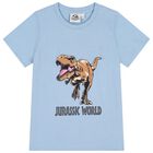 Boys Blue Jurassic Shorts Set, 1, hi-res