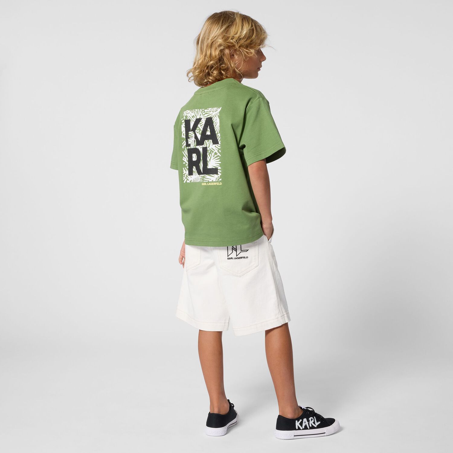 Boys Green Logo T-Shirt, 2, hi-res