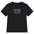 Boys Black Logo T-Shirt, 1, hi-res