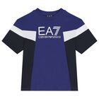 Boys Blue Logo T-Shirt, 2, hi-res