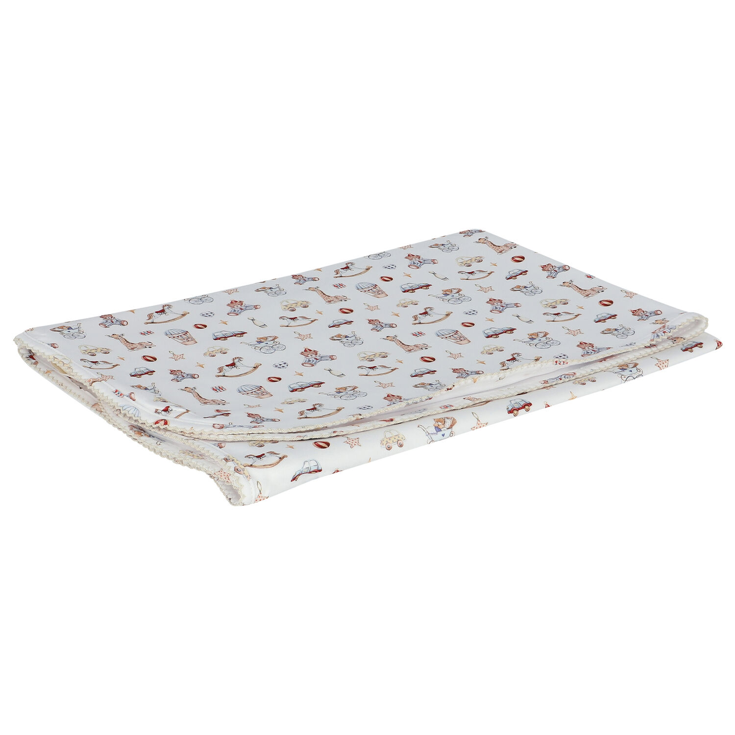 Baby Boys White Toys Blanket, 1, hi-res