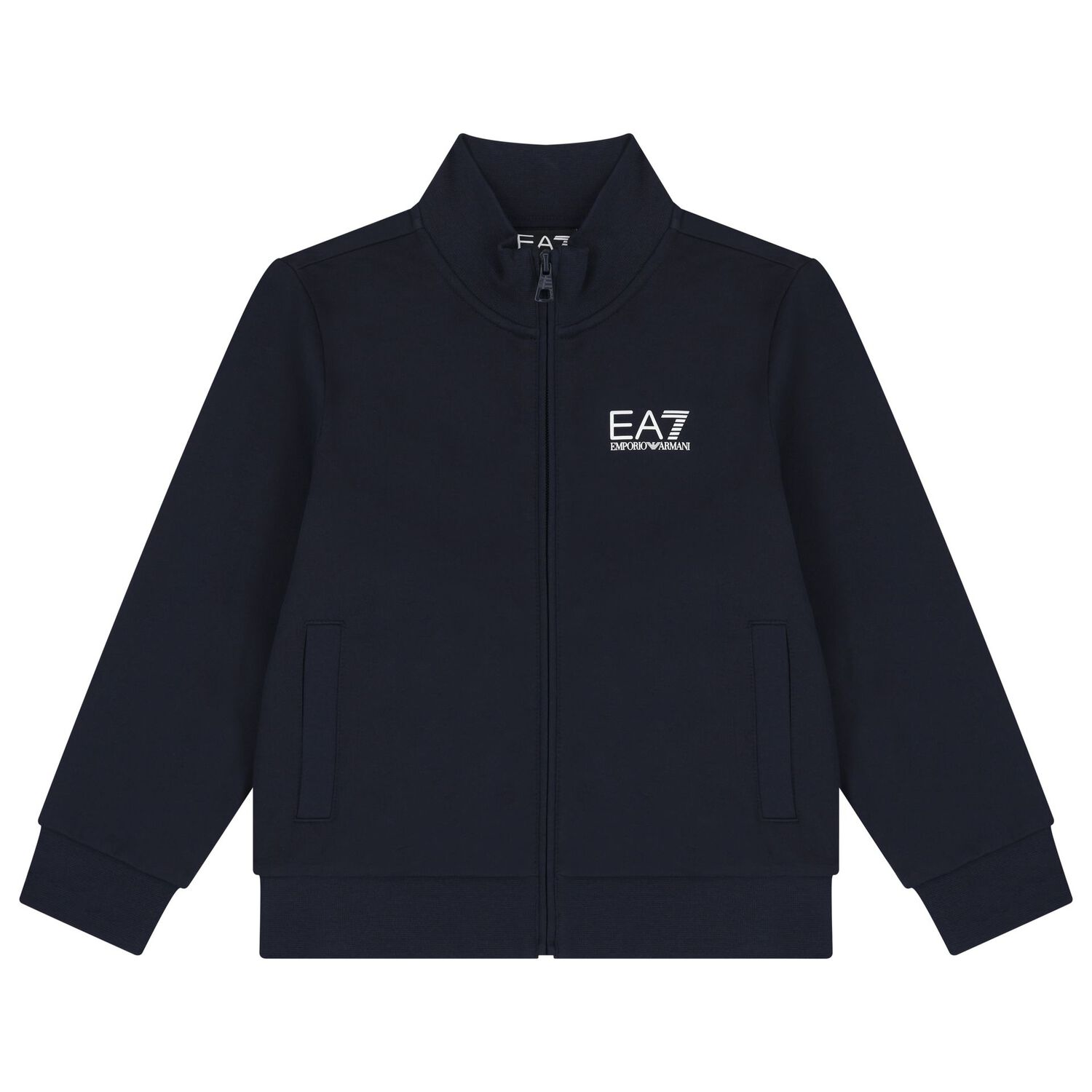Boys Navy Blue Logo Tracksuit, 1, hi-res