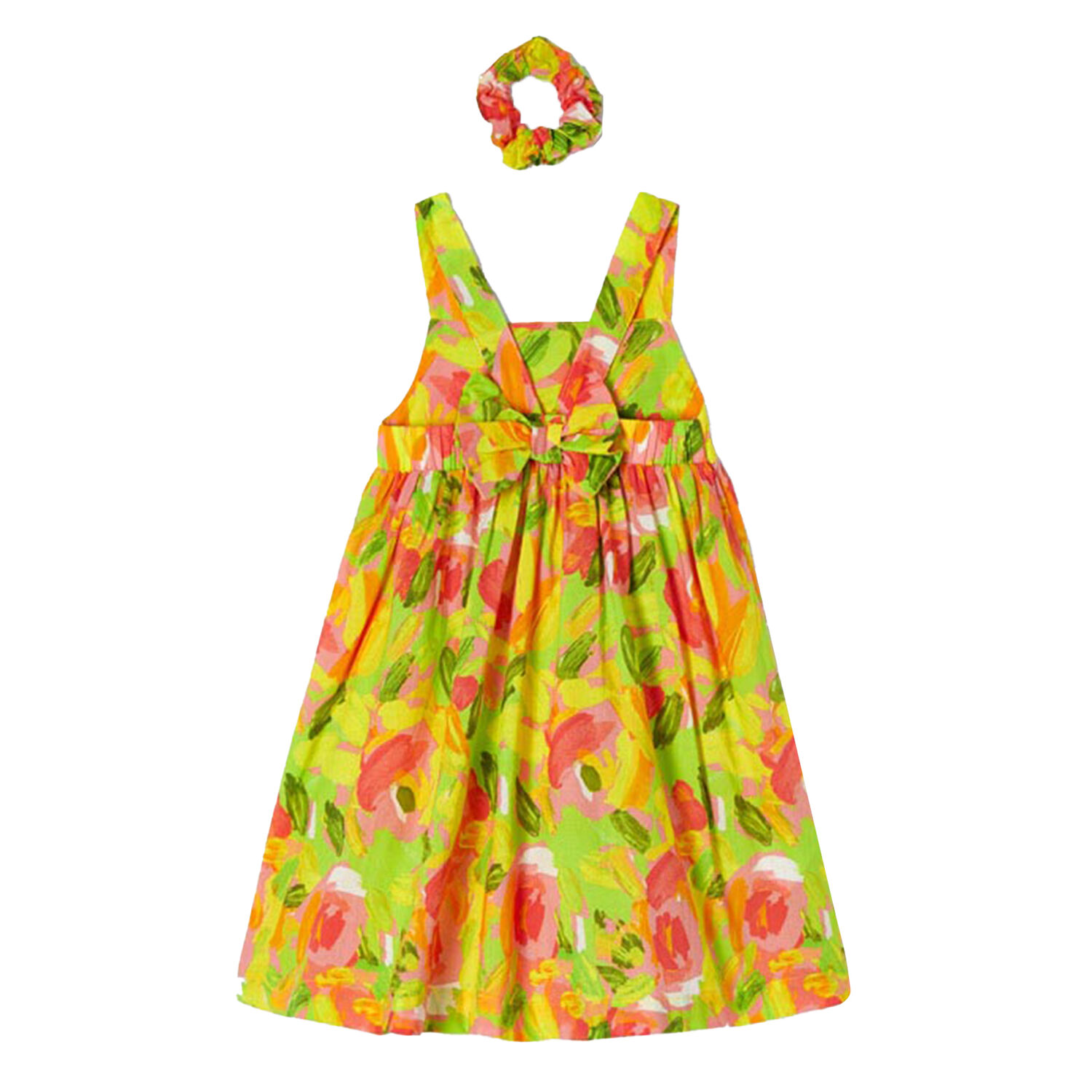 Girls Pink & Yellow Dress Set, 1, hi-res
