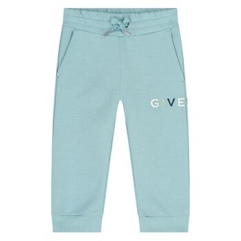 Younger Boys Blue Logo Joggers