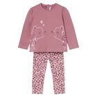 Younger Girls Pink Leopard Leggings Set, 1, hi-res