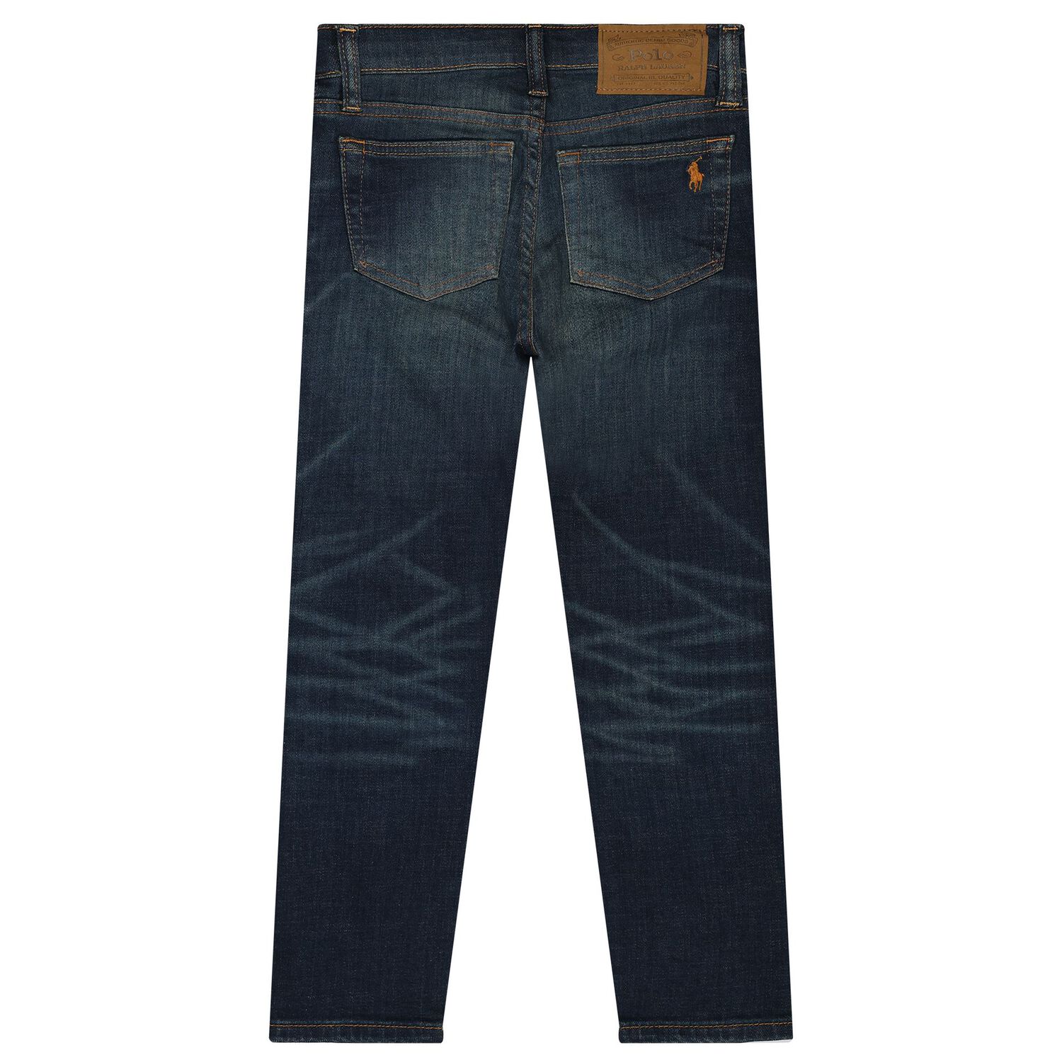 Boys Blue Denim Logo Jeans, 1, hi-res
