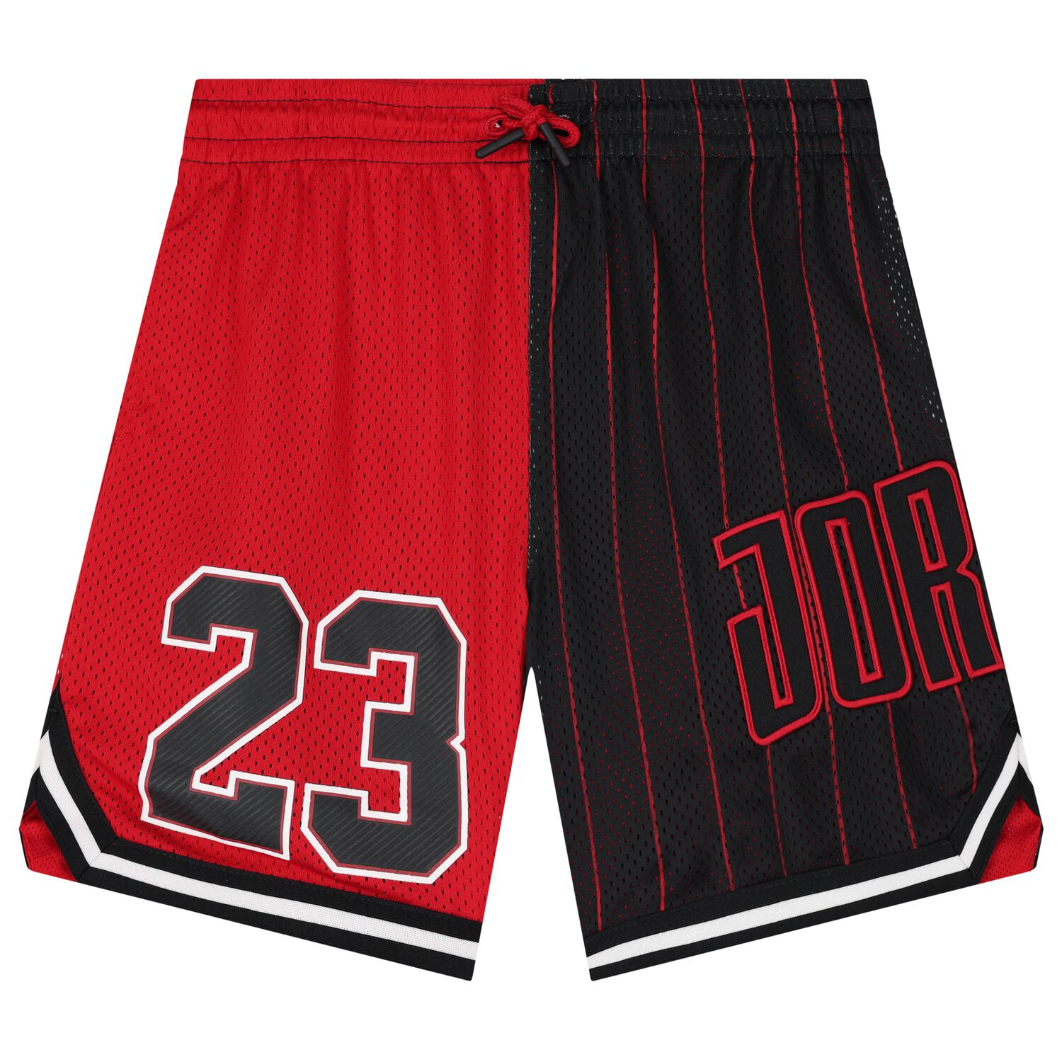 Boys Red & Black Jordan Logo Shorts, 1, hi-res