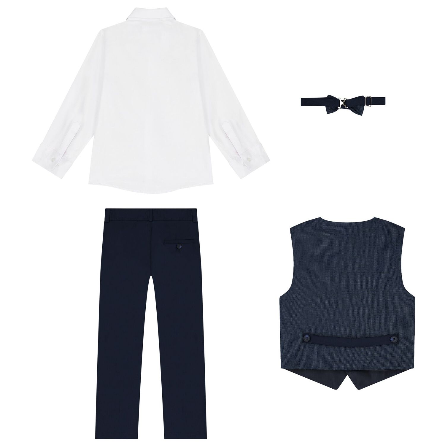 Boys Navy & White Suit Set, 1, hi-res image number null