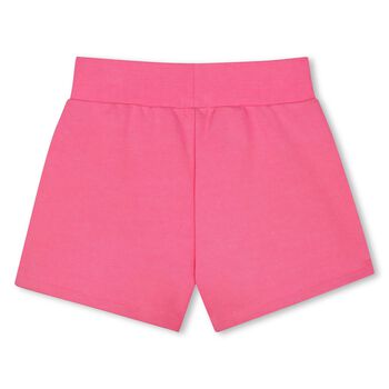 Girls Pink Heart Shorts