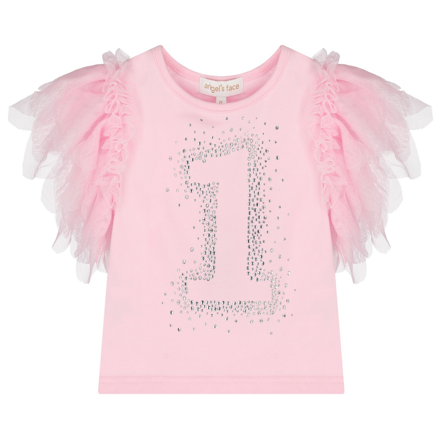 Girls Pink 1st Birthday T-Shirt, 11, hi-res