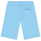 Boys Blue Logo Shorts, 1, hi-res