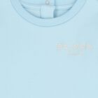 Baby Boys Blue Logo Babygrow Gift Set, 3, hi-res