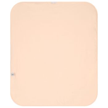 Baby Girls Pink & Ivory Logo Blanket